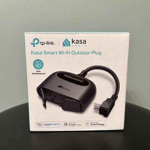 TP Link Kasa Smart Wi-Fi Outdoor Plug, Model EP40, 2 Sockets - New - Picture 1 of 8